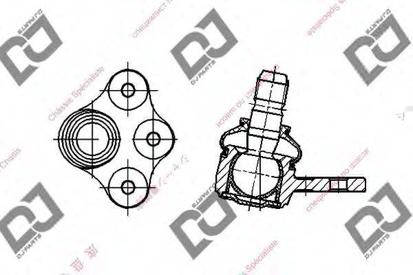 DJ PARTS DB1178 Несучий / напрямний шарнір