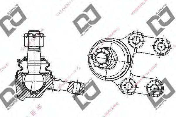 DJ PARTS DB1129 Несучий / напрямний шарнір