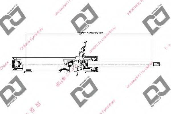 DJ PARTS DS1665GS Амортизатор