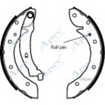 APEC BRAKING SHU570 Гальмівні колодки