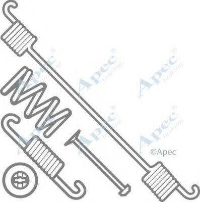 Комплектуючі, гальмівна колодка APEC BRAKING KIT961