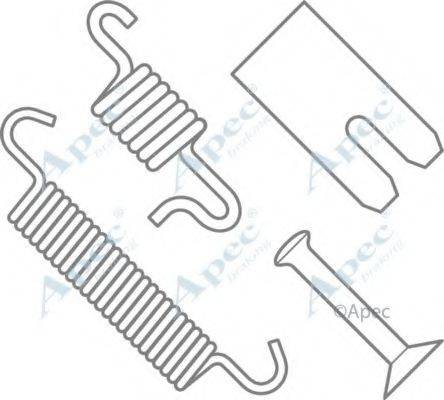 APEC BRAKING KIT2004 Комплектуючі, гальмівна колодка