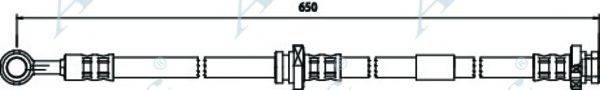 APEC BRAKING HOS3714 Гальмівний шланг