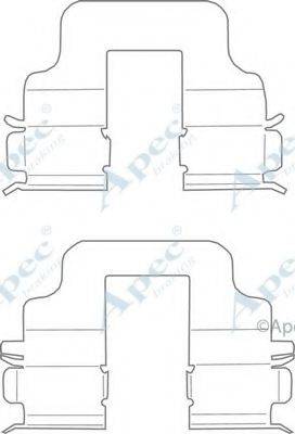 APEC BRAKING KIT1117 Комплектуючі, гальмівні колодки