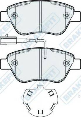 APEC BRAKING PD3281 Комплект гальмівних колодок, дискове гальмо