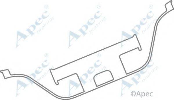 APEC BRAKING KIT448 Комплектуючі, гальмівні колодки