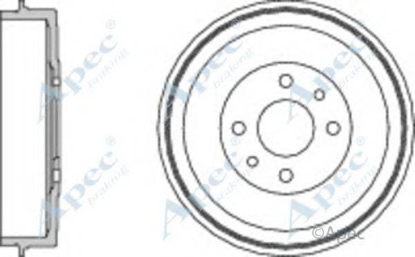 APEC BRAKING DRM9522 Гальмівний барабан