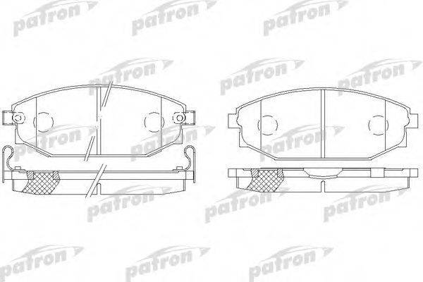 PATRON PBP1671 Комплект гальмівних колодок, дискове гальмо