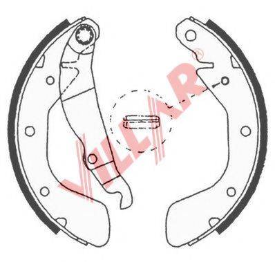 VILLAR 6290618 Комплект гальмівних колодок