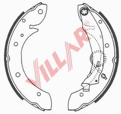 VILLAR 6290648 Комплект гальмівних колодок