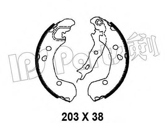 Гальмівні колодки IPS PARTS IBL-4190