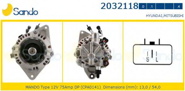 SANDO 20321181 Генератор