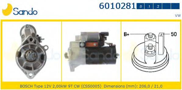 Стартер SANDO 6010281.0