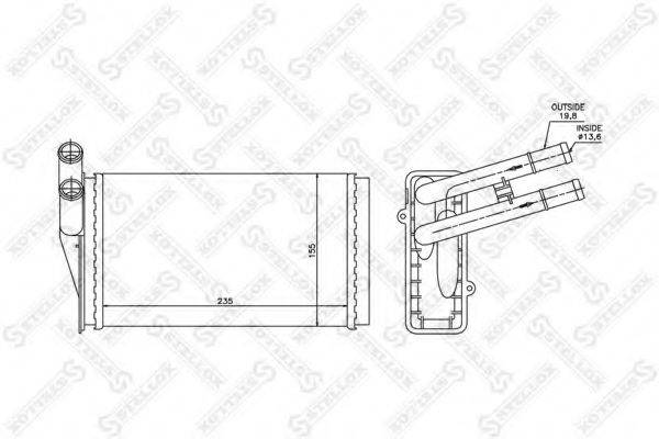 STELLOX 1035021SX Теплообмінник, опалення салону