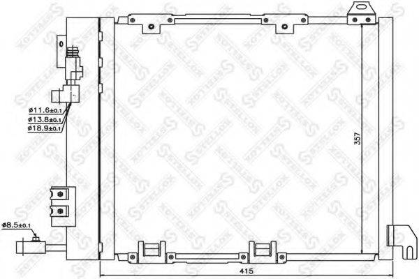 STELLOX 1045058SX Конденсатор, кондиціонер