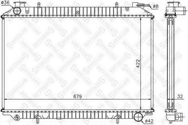 STELLOX 1025990SX Радіатор, охолодження двигуна