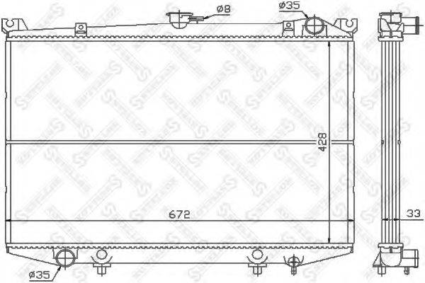 STELLOX 1025994SX Радіатор, охолодження двигуна