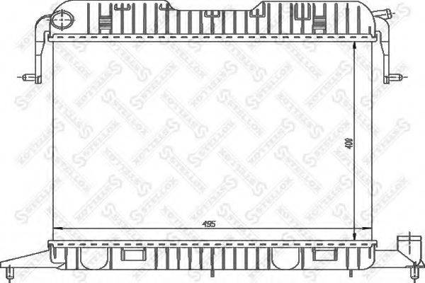 STELLOX 1026006SX Радіатор, охолодження двигуна