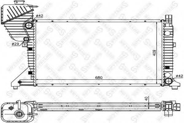 STELLOX 8103338SX Радіатор, охолодження двигуна