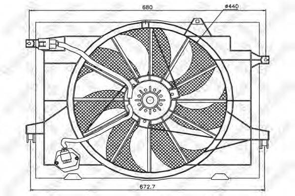 STELLOX 2999186SX Вентилятор, охолодження двигуна
