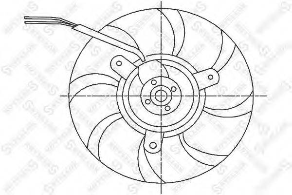 STELLOX 2999243SX Вентилятор, охлаждение двигателя