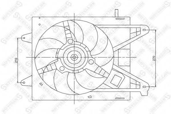 STELLOX 2999372SX Вентилятор, охолодження двигуна