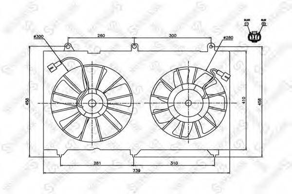 STELLOX 2999462SX Вентилятор, охлаждение двигателя