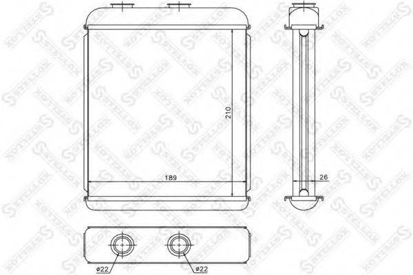 STELLOX 1035051SX Теплообмінник, опалення салону