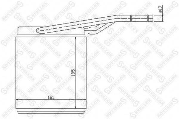 STELLOX 1035069SX Теплообмінник, опалення салону