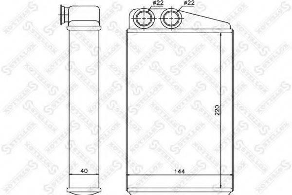 Теплообмінник, опалення салону STELLOX 10-35097-SX