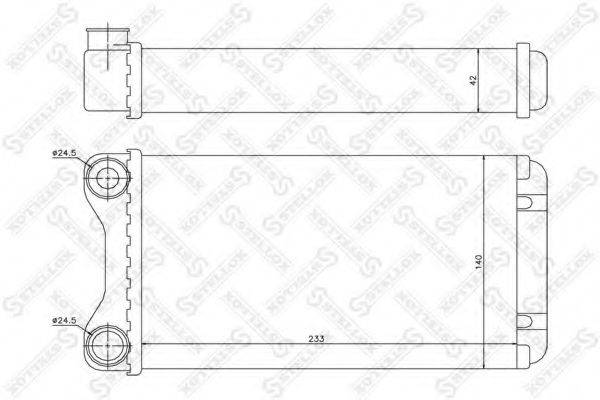 STELLOX 1035102SX Теплообмінник, опалення салону