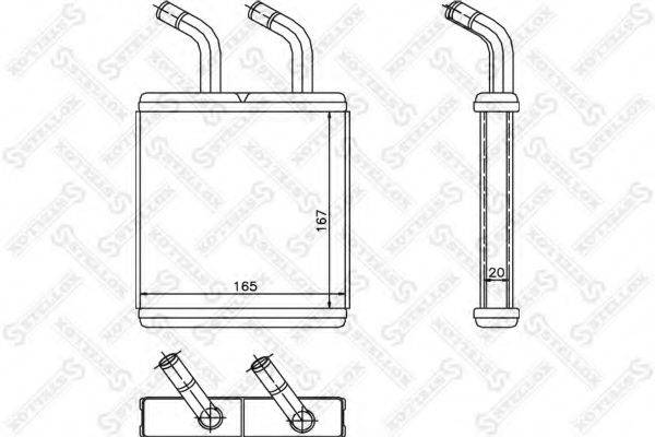 STELLOX 1035123SX Теплообмінник, опалення салону