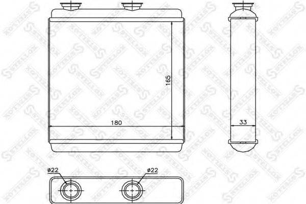 STELLOX 1035174SX Теплообмінник, опалення салону