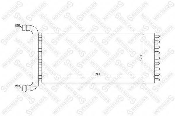 STELLOX 1035201SX Теплообмінник, опалення салону