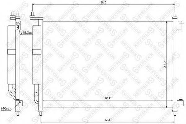 Конденсатор, кондиціонер STELLOX 10-45224-SX