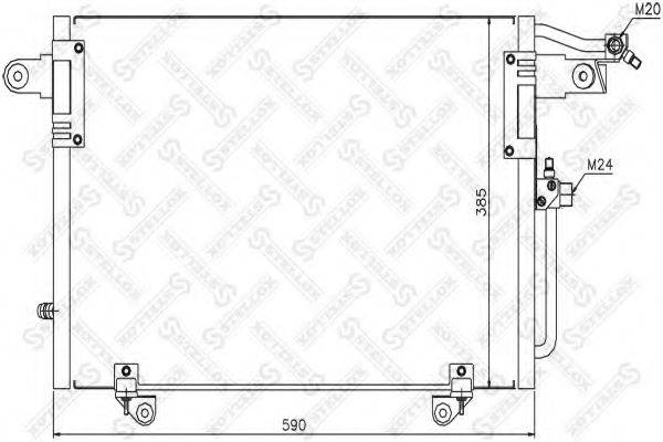 Конденсатор, кондиціонер STELLOX 10-45303-SX