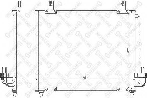 STELLOX 1045366SX Конденсатор, кондиціонер