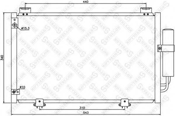 STELLOX 1045537SX Конденсатор, кондиціонер