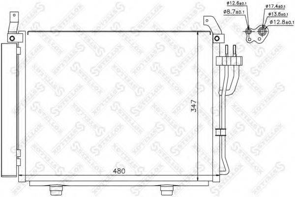 STELLOX 1045703SX Конденсатор, кондиціонер