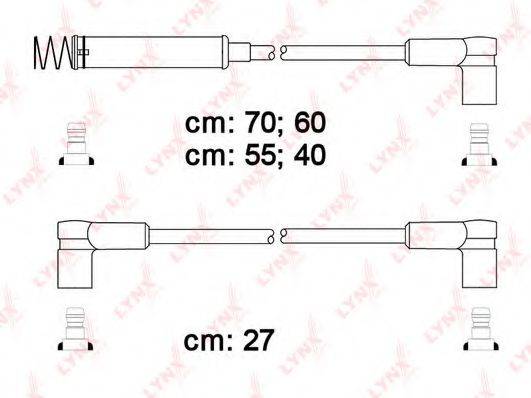 LYNXAUTO SPC5908 Комплект дротів запалення
