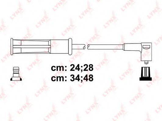 LYNXAUTO SPC6343 Комплект дротів запалення