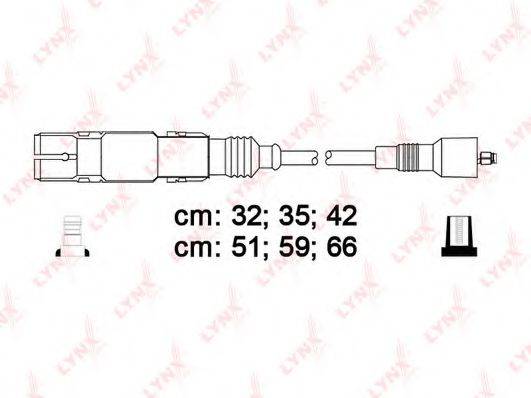 LYNXAUTO SPC8012 Комплект дротів запалення