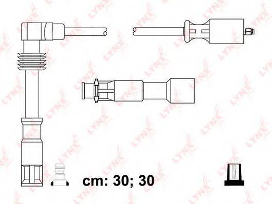 LYNXAUTO SPC8030 Комплект дротів запалення