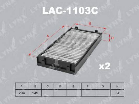 LYNXAUTO LAC1103C Фильтр, воздух во внутренном пространстве
