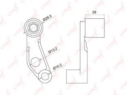 LYNXAUTO PB3030 Паразитний / Провідний ролик, зубчастий ремінь