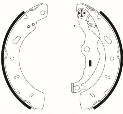 HELLA PAGID 8DB355022201 Комплект гальмівних колодок