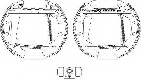 HELLA PAGID 8DB355004961 Комплект гальмівних колодок