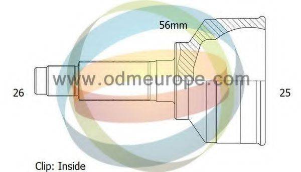 ODM-MULTIPARTS 12050465 Шарнірний комплект, приводний вал