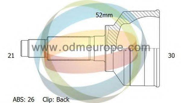 ODM-MULTIPARTS 12291462 Шарнірний комплект, приводний вал