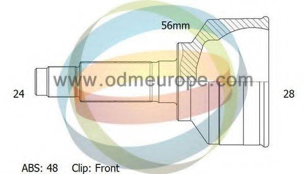 ODM-MULTIPARTS 12090263 Шарнірний комплект, приводний вал